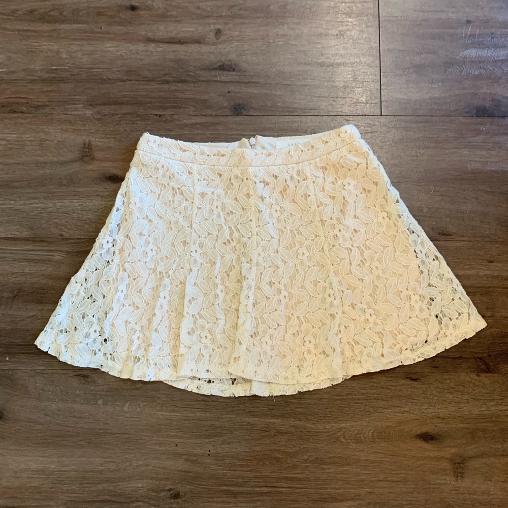 Lace miniskirt